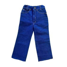 1970s Blue Denim Trousers /  4-5Y