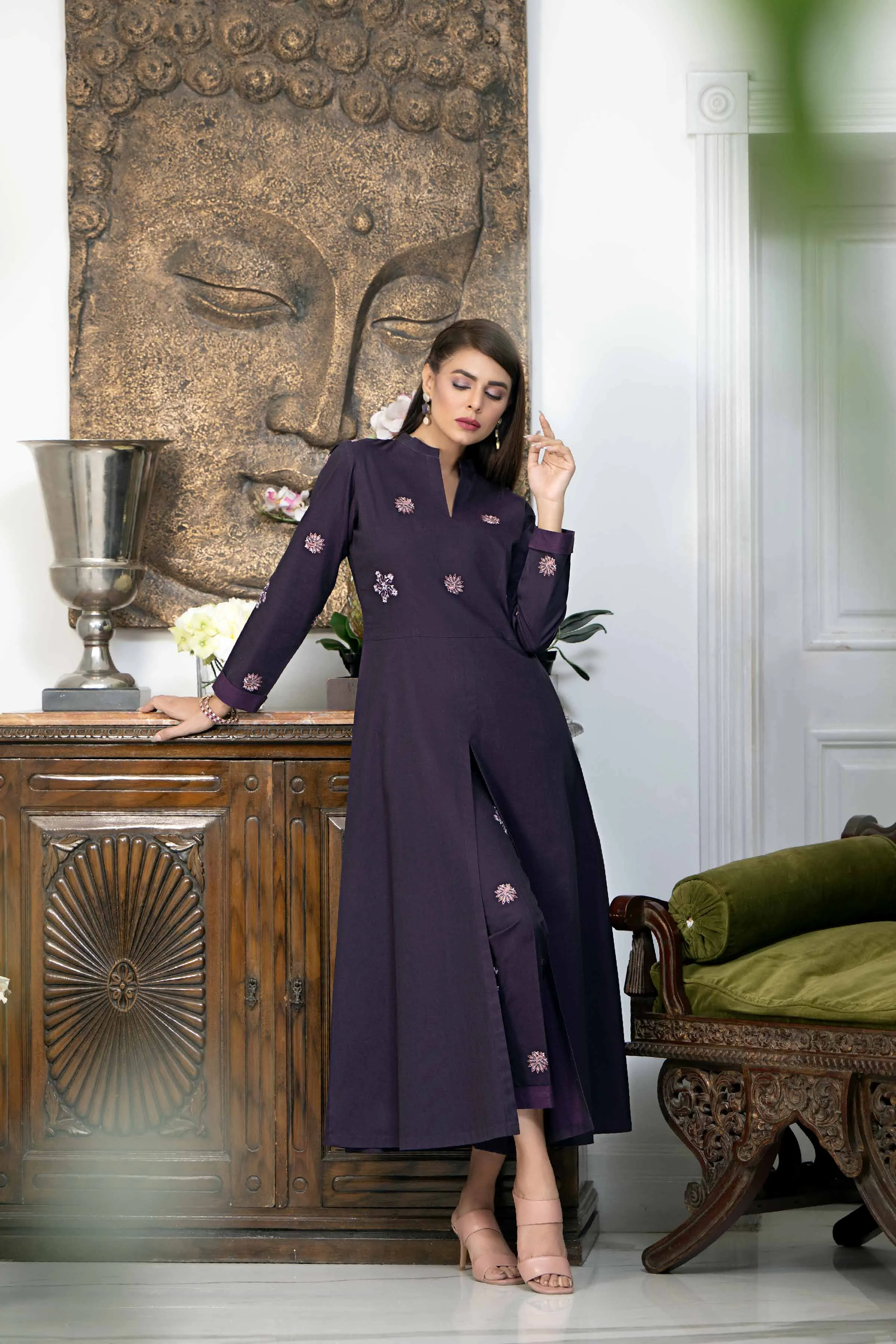 2 Piece - Embroidered Suit - KFW23-103