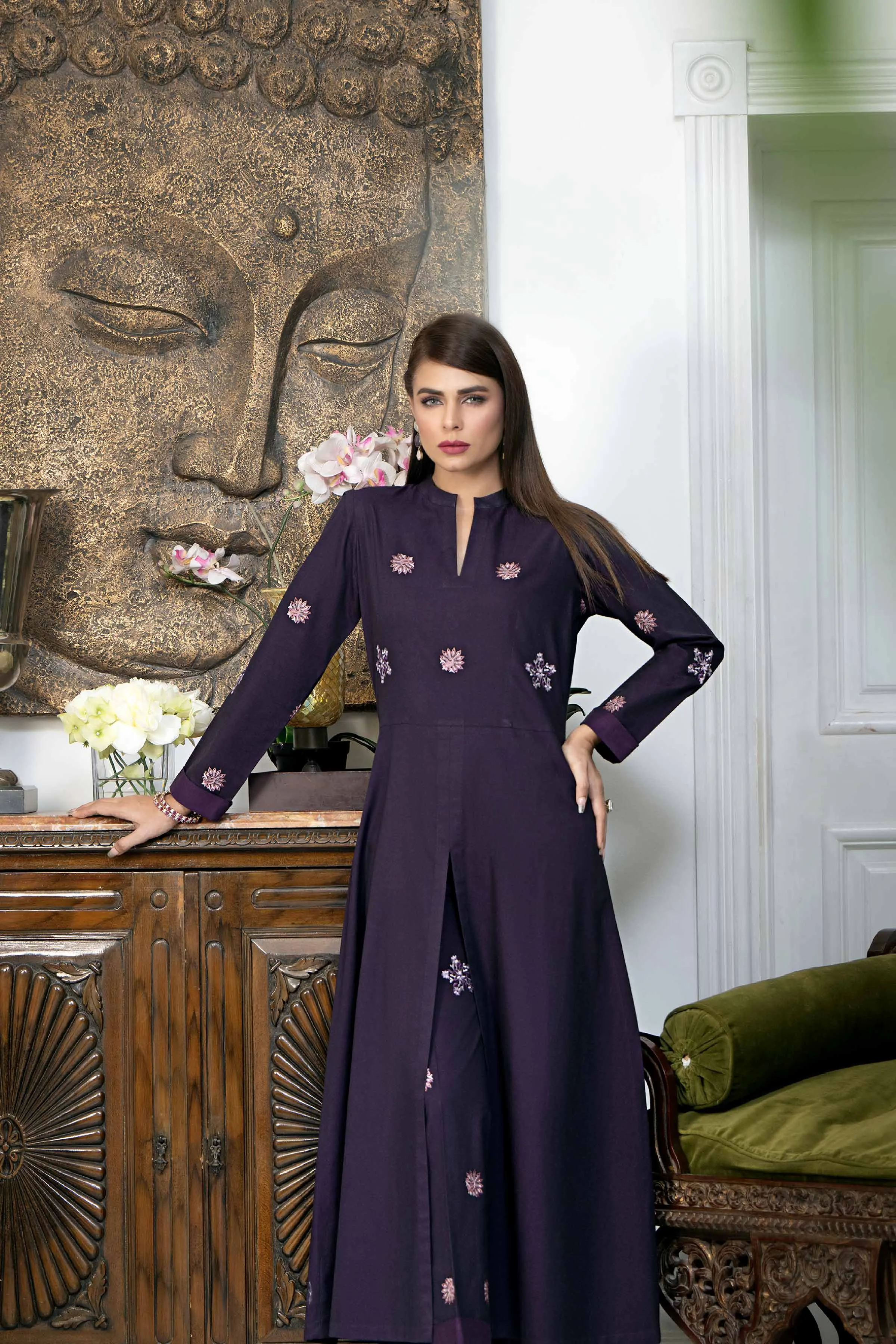 2 Piece - Embroidered Suit - KFW23-103