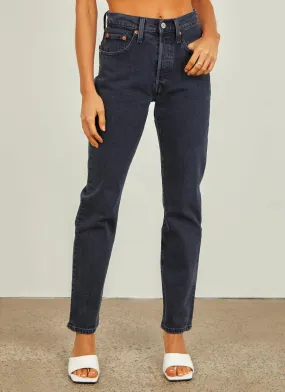 Deep Dark Skinny Crop Jeans - Size 501