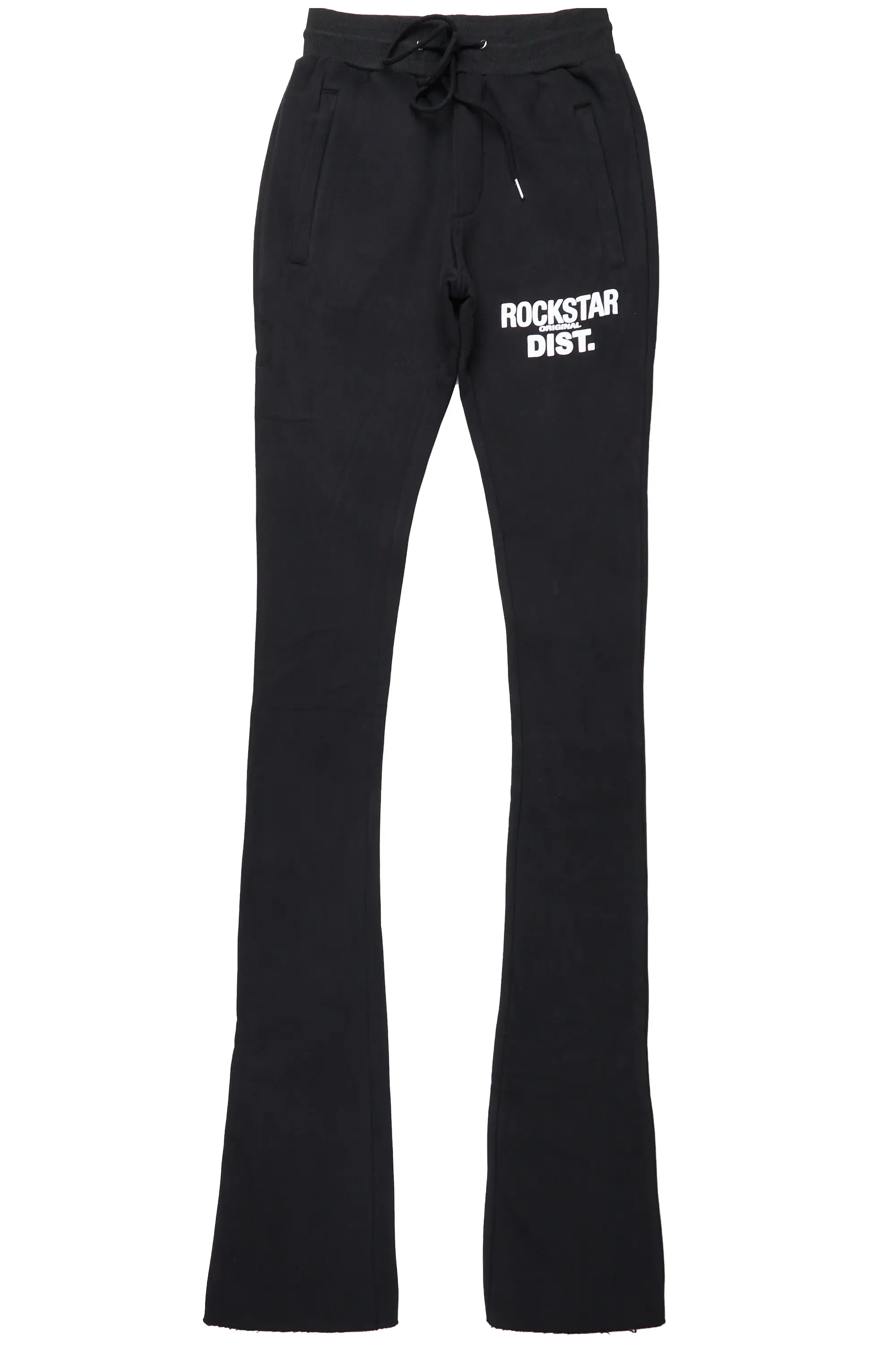 Alpine Black Super Stacked Trackpant