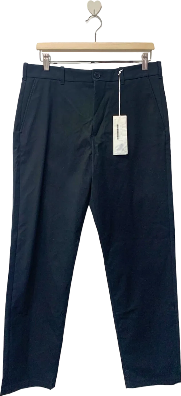 Arket Black Loose Fit Trousers W33 Regular