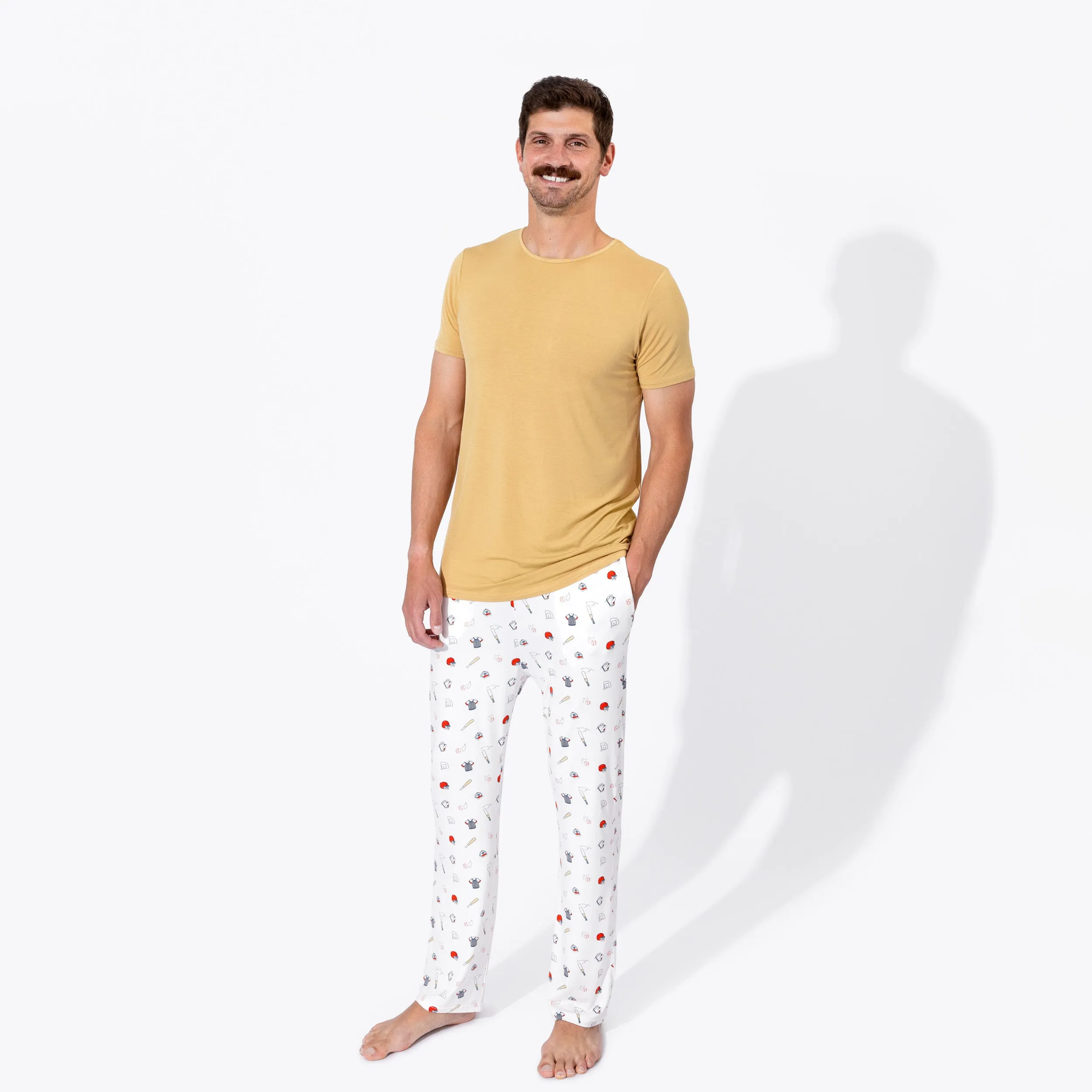 Baseball Bamboo Men's Pajama Set