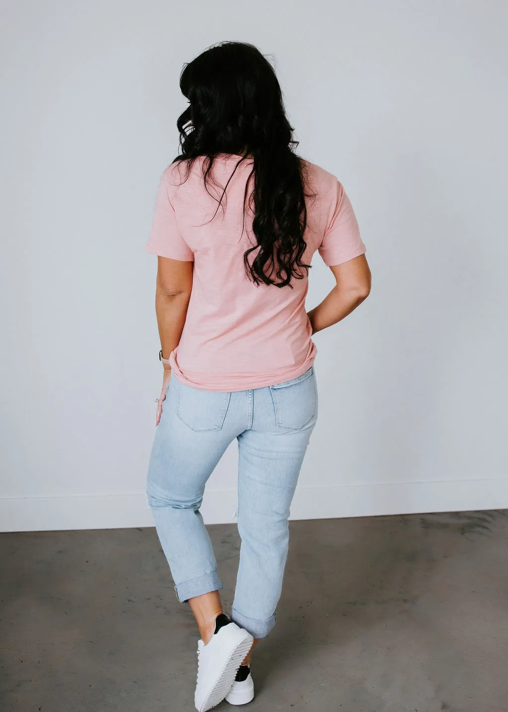 Basic Style Vintage Wash Tee