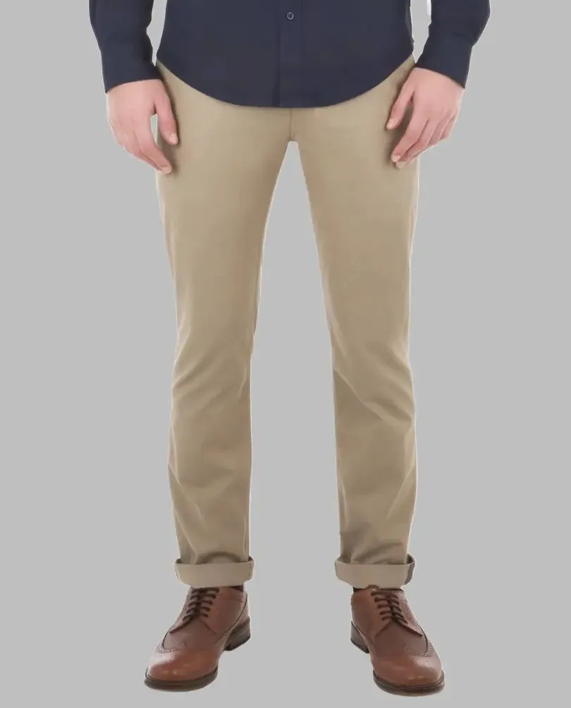 Ben Sherman Slim-Fit Stretch Chinos in Stone Color