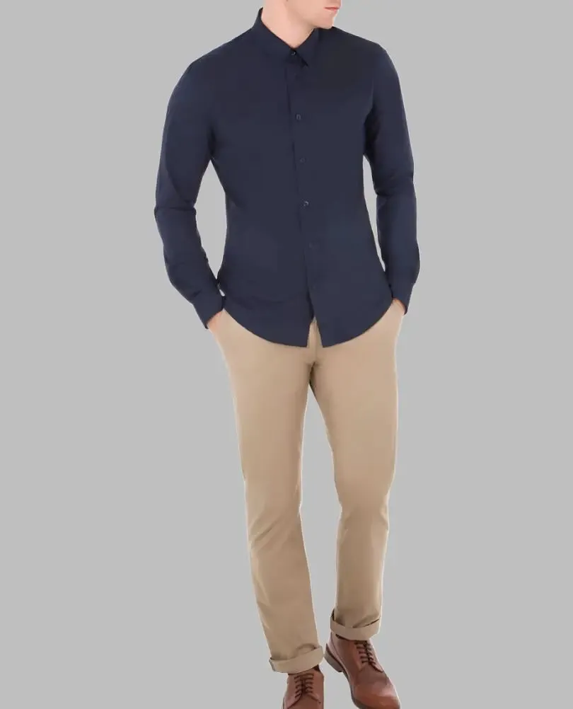 Ben Sherman Slim-Fit Stretch Chinos in Stone Color