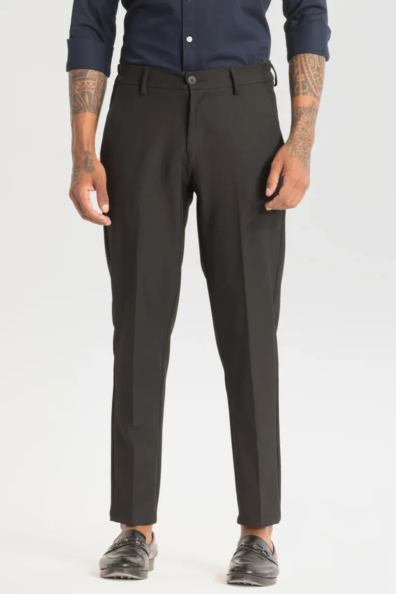 Black Slim Fit Stretch Trouser