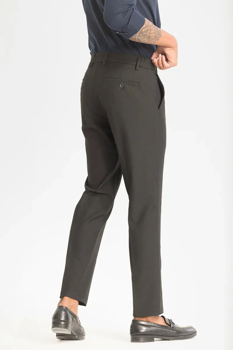 Black Slim Fit Stretch Trouser