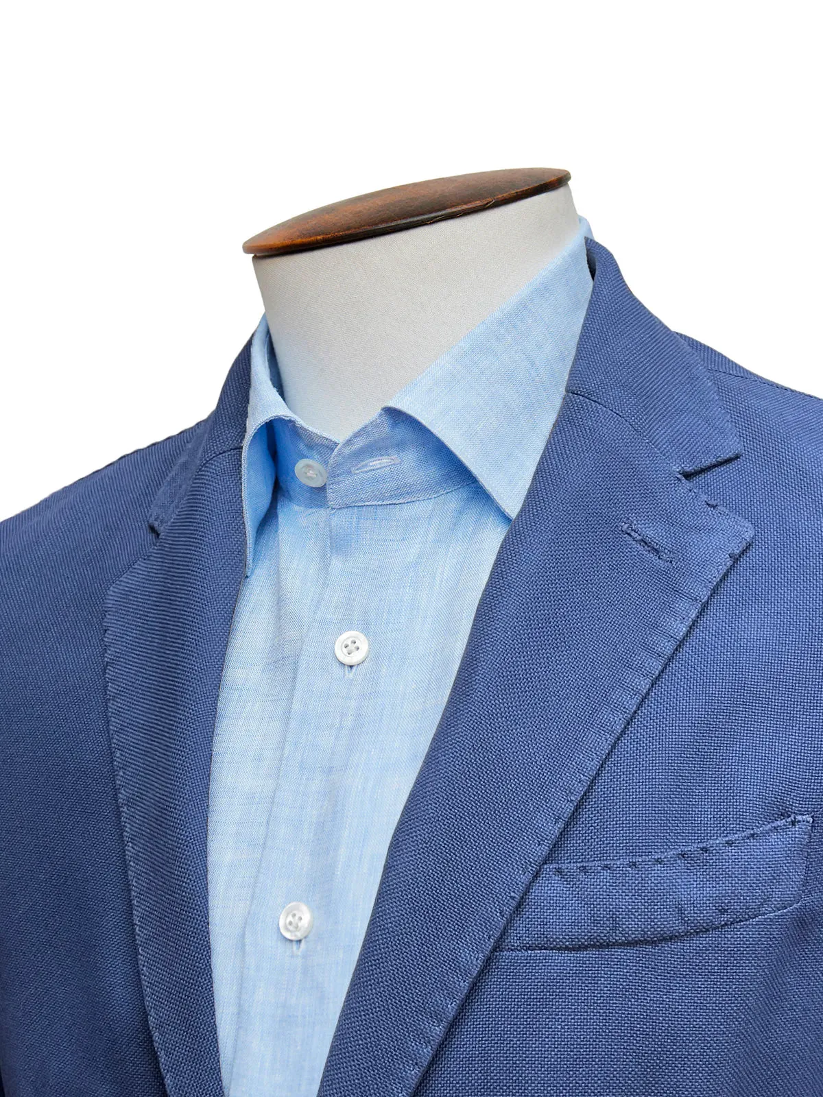 Blue Washed Cotton Blazer