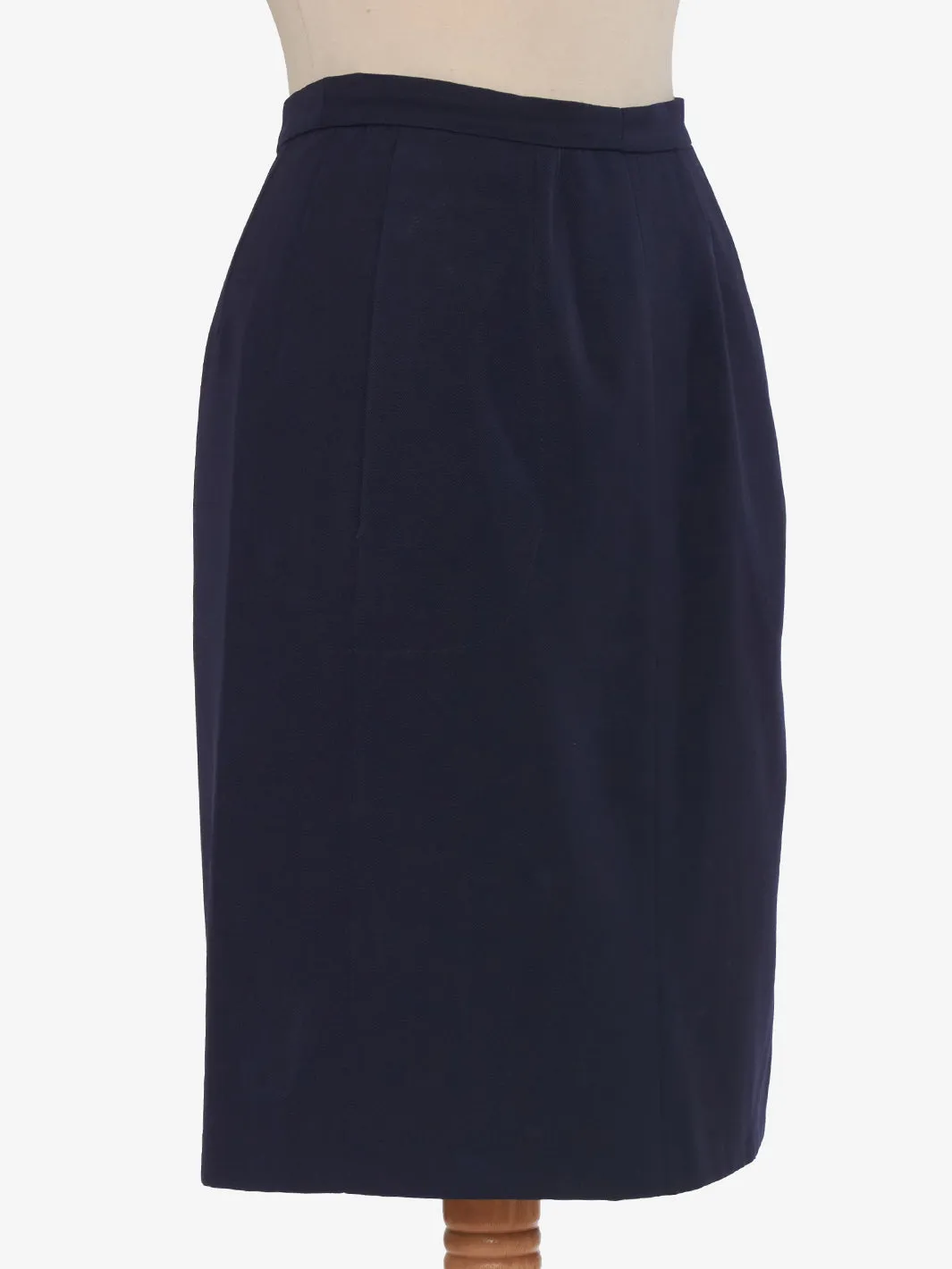 Blue Wool Vintage Skirt