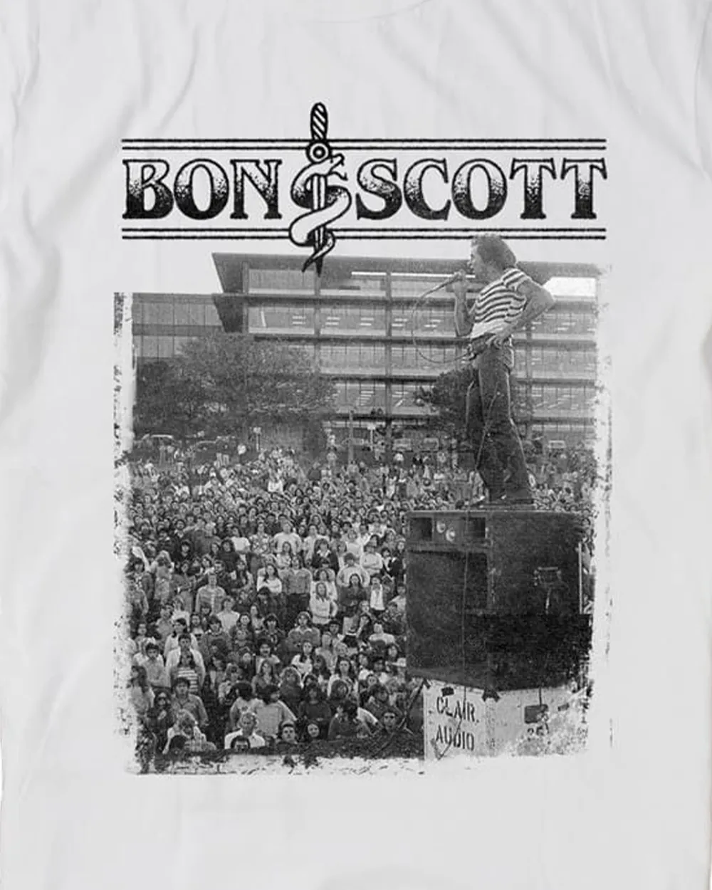 Bon Scott - Vic Park Gig Vintage Wash T-Shirt