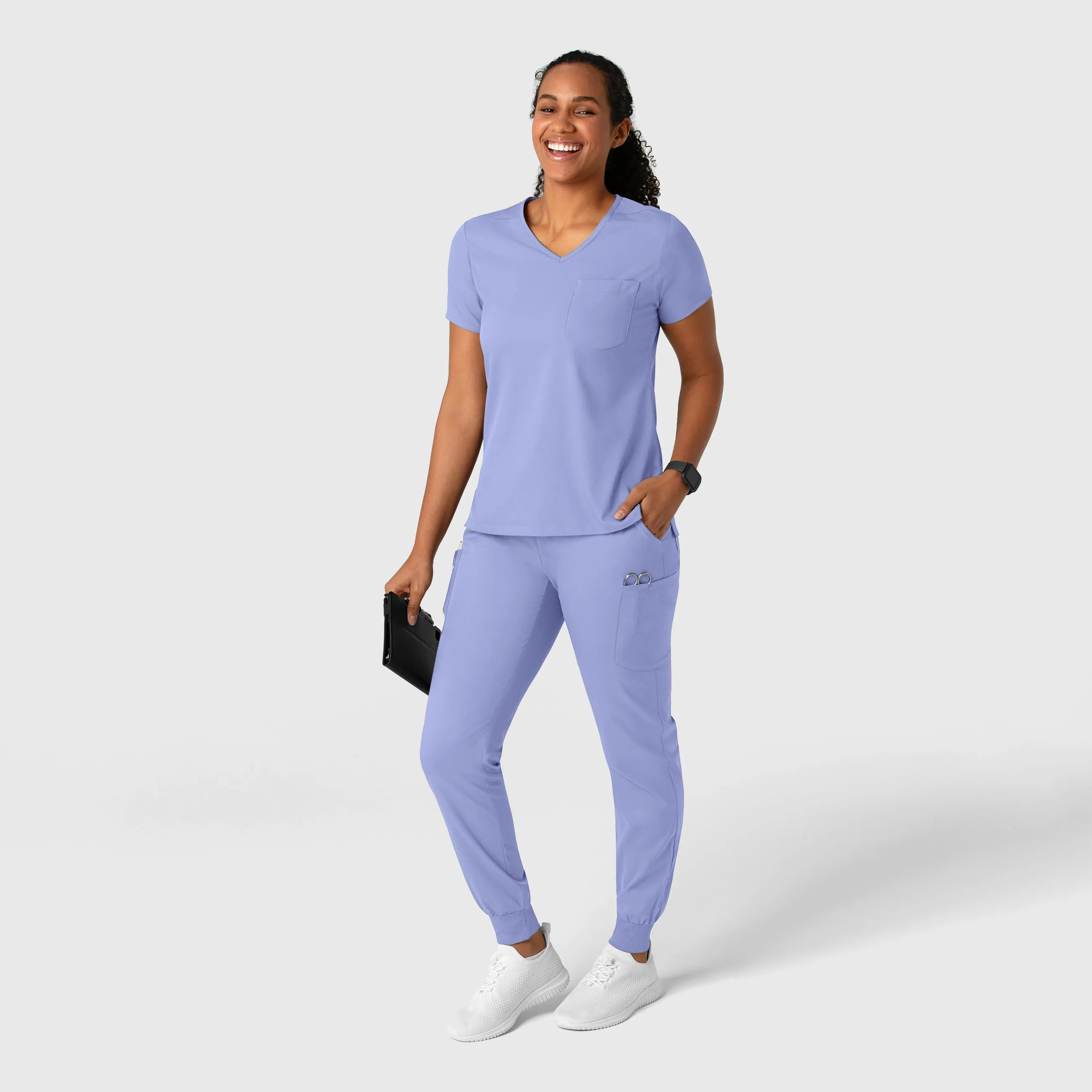 Boundless Women's Jogger Scrub Pant - Ceil Blue