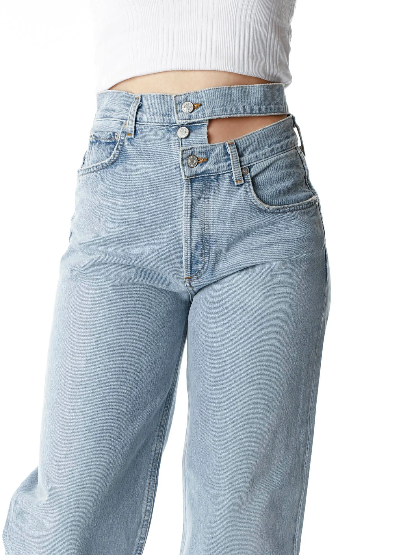 Broken Straight Fit Highwaist Jeans