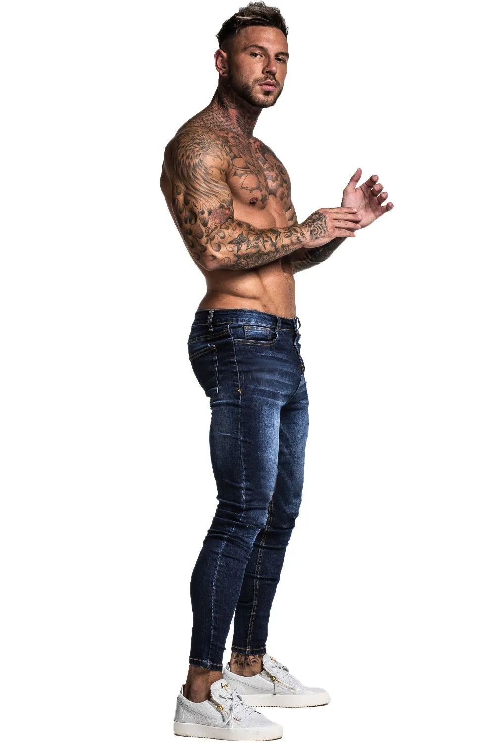 Buy $80 Free Shipping Super Stretch Skinny Jean - Blue