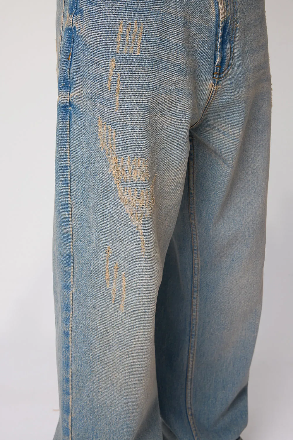 Calm Blue Men's Straight Fit Jeans