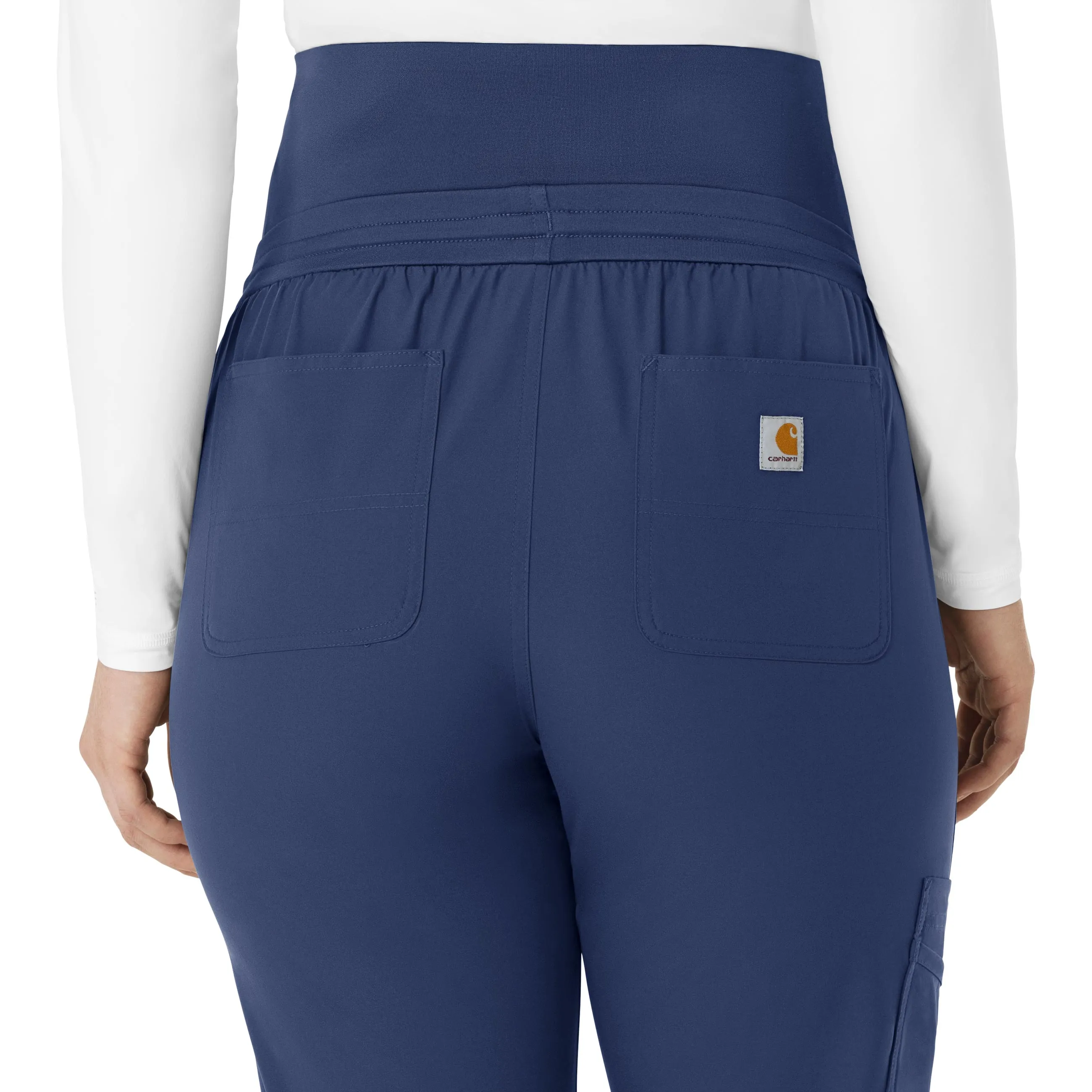 Carhartt Force Essentials Women's Maternity Jogger Scrub Pant - Navy