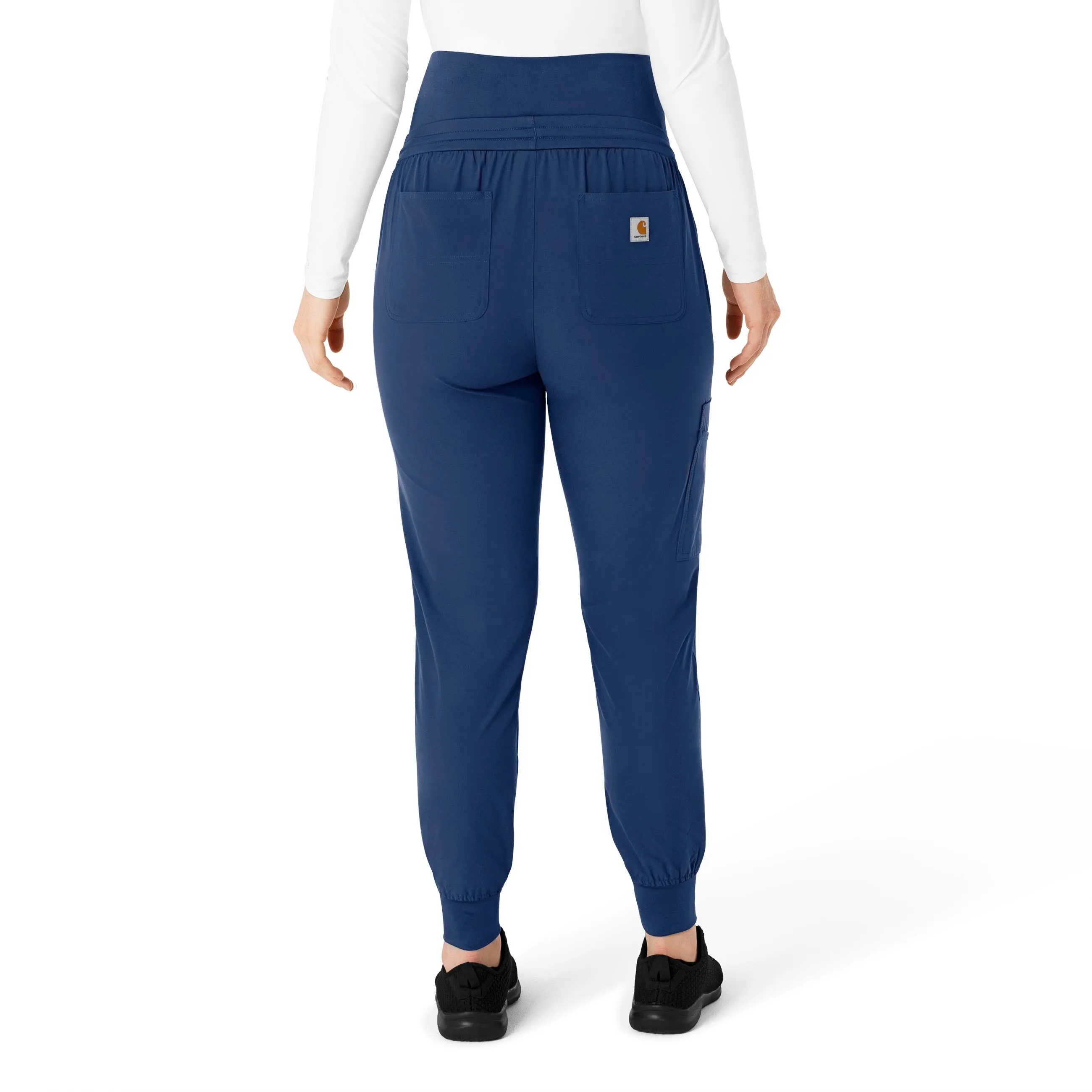 Carhartt Force Essentials Women's Maternity Jogger Scrub Pant - Navy