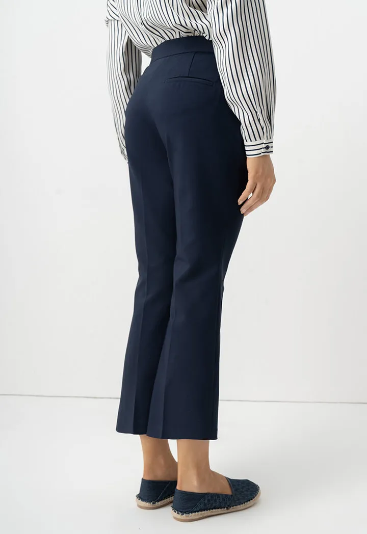 Choice Basic Straight Legs Formal Trousers Navy