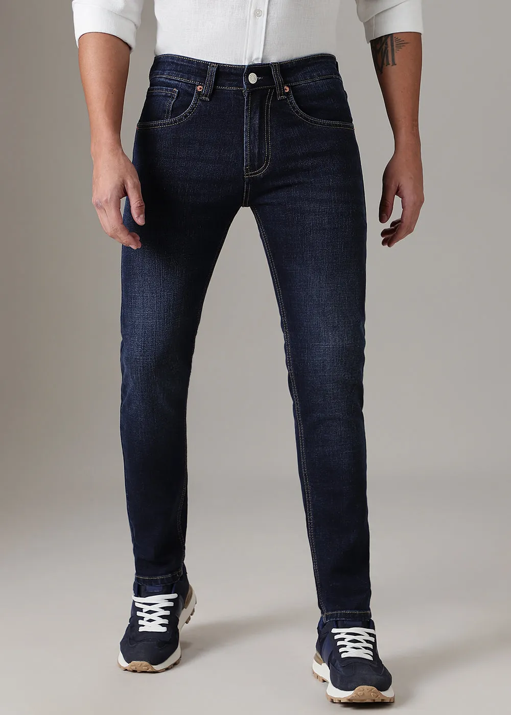 Deep Blue Slim Fit Denim