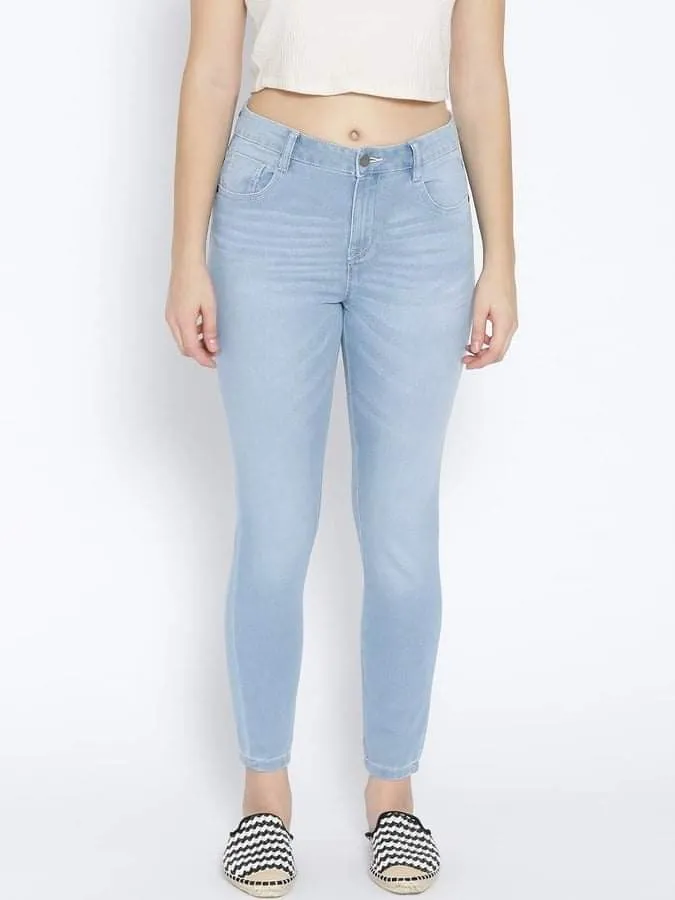 Dressberry Women Skinny Fit Jeans - Light Blue