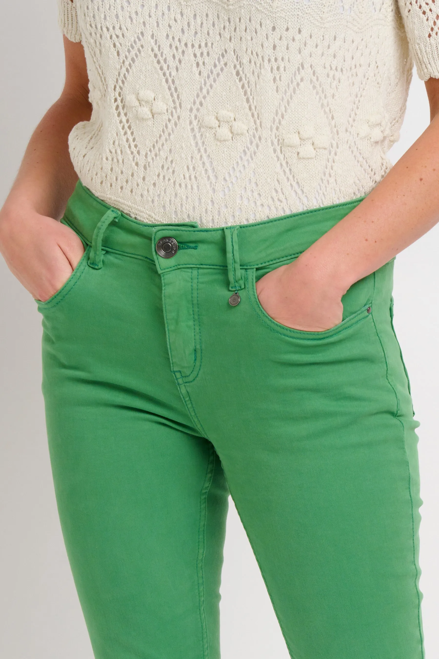 Green Dianthus Jeans