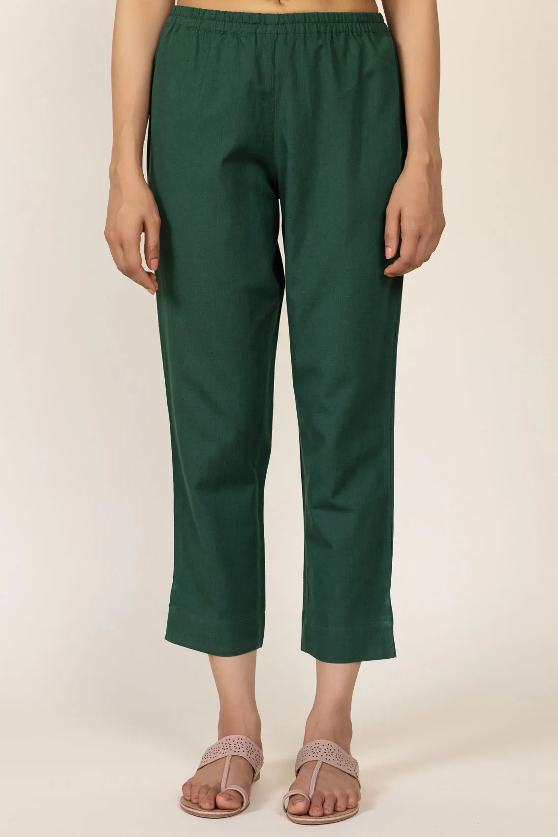 Green Narrow Trousers