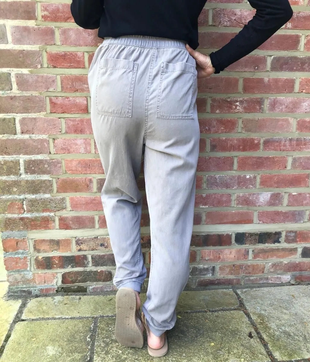 Grey Tencel Joggers