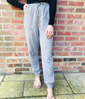 Grey Tencel Joggers