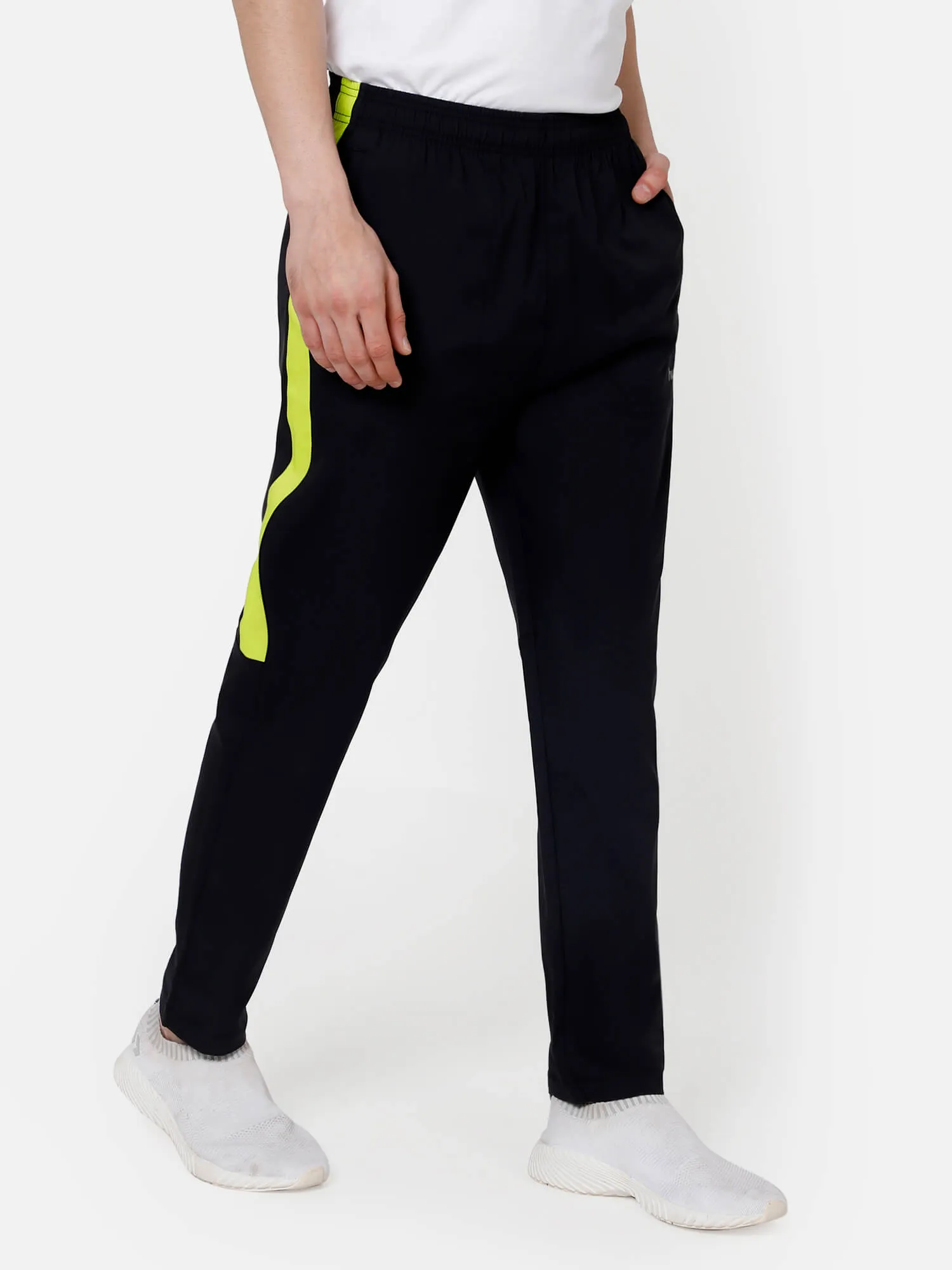 Harold Solid Regular fit Polyester Trackpants for Men with zipper pockets Comfortable Breathable Fabric Stretchable for Everyday Use Ideal for Yoga Training Gym Running or Performance