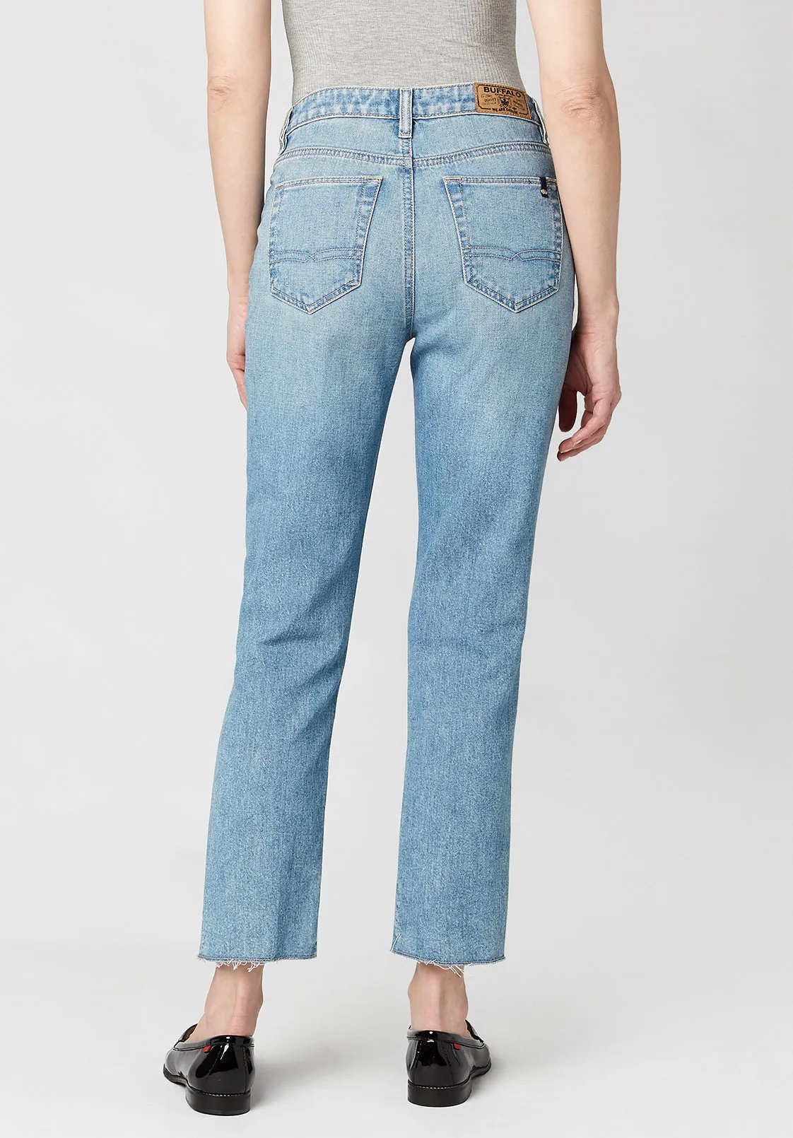 High Rise Straight Jayden Women's Jeans in Vintage Wash - BL15792