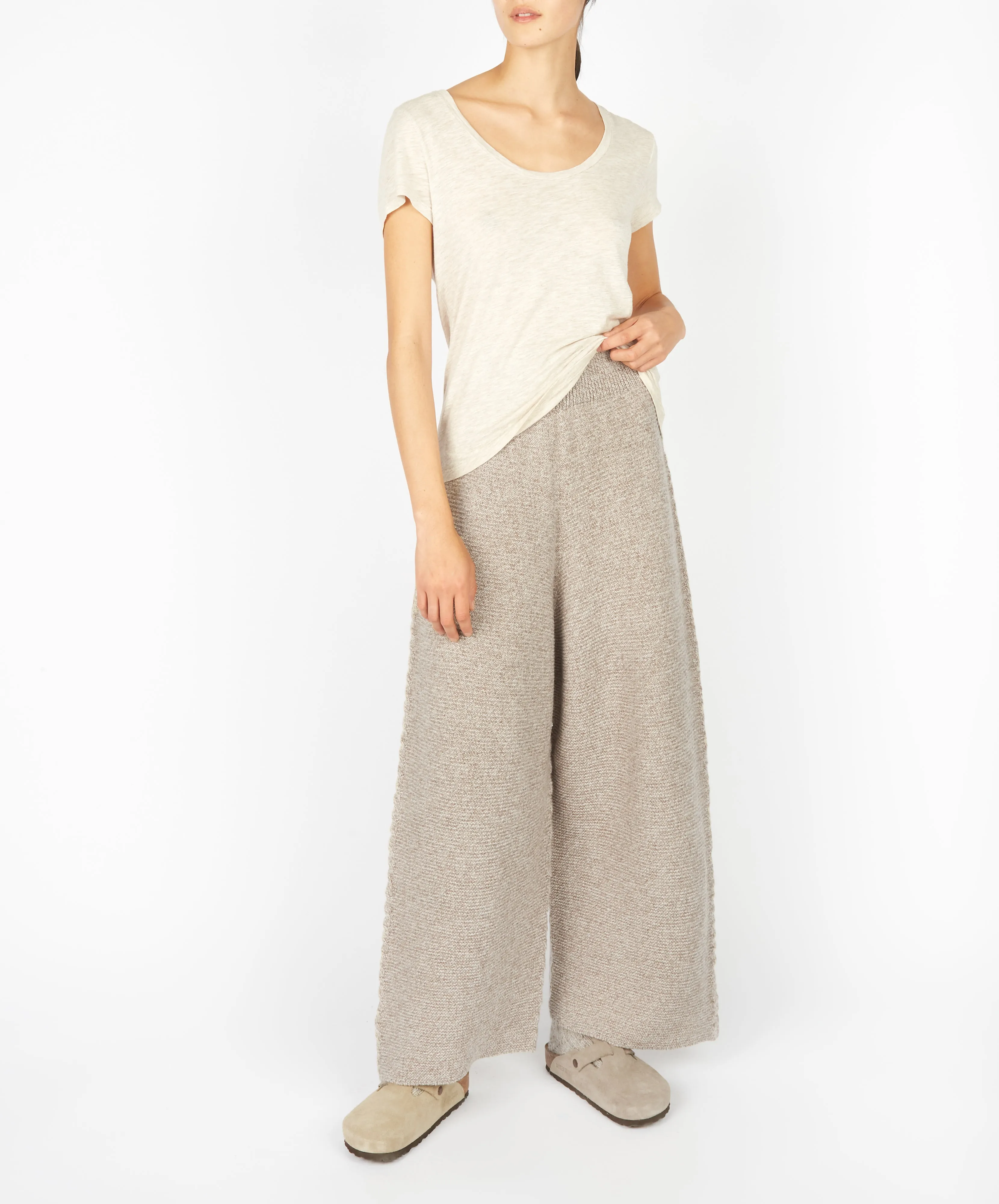 Irish - Kestrel Cropped Trousers - Eggshell