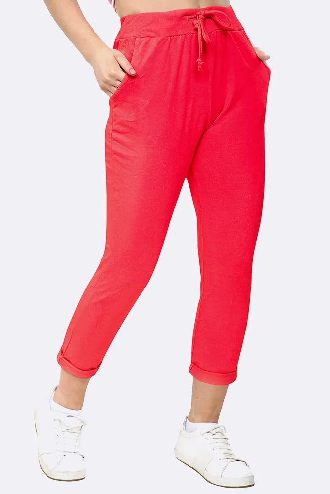 ITALIAN PLAIN POCKET TROUSERS