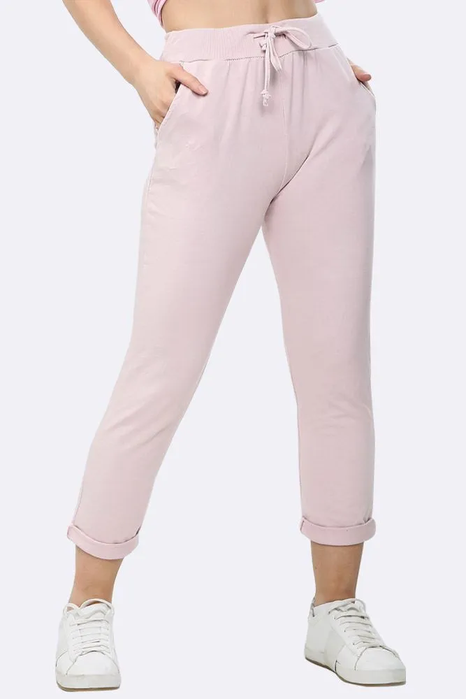 ITALIAN PLAIN POCKET TROUSERS