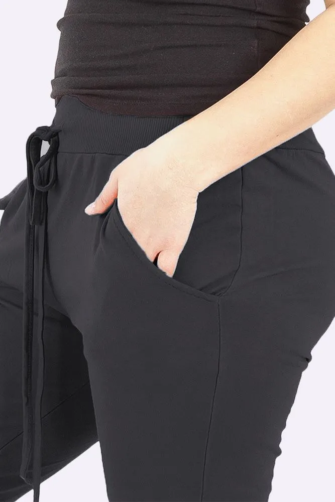 ITALIAN PLAIN POCKET TROUSERS