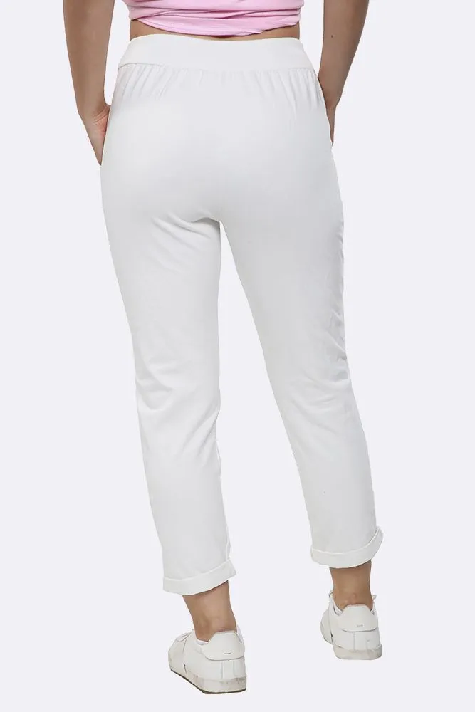 ITALIAN PLAIN POCKET TROUSERS