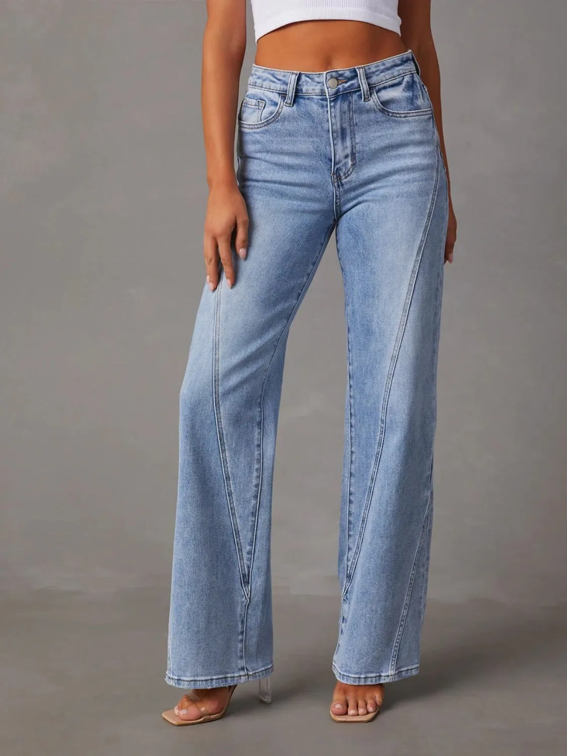 Just BE. Evette High Waist Straight Jeans