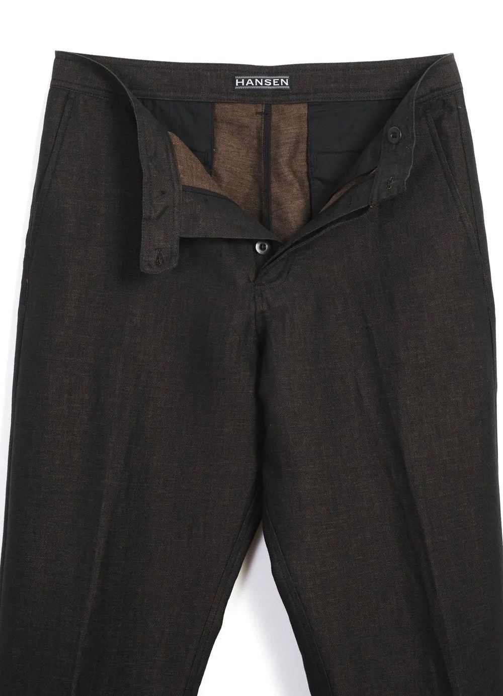 KEN | Wide Cut Trousers| Brown