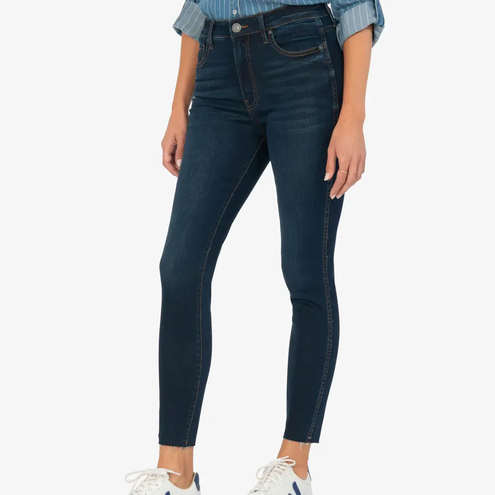 KUT Connie High Rise Fab Ab Slim Fit Jeans (Alter Wash)