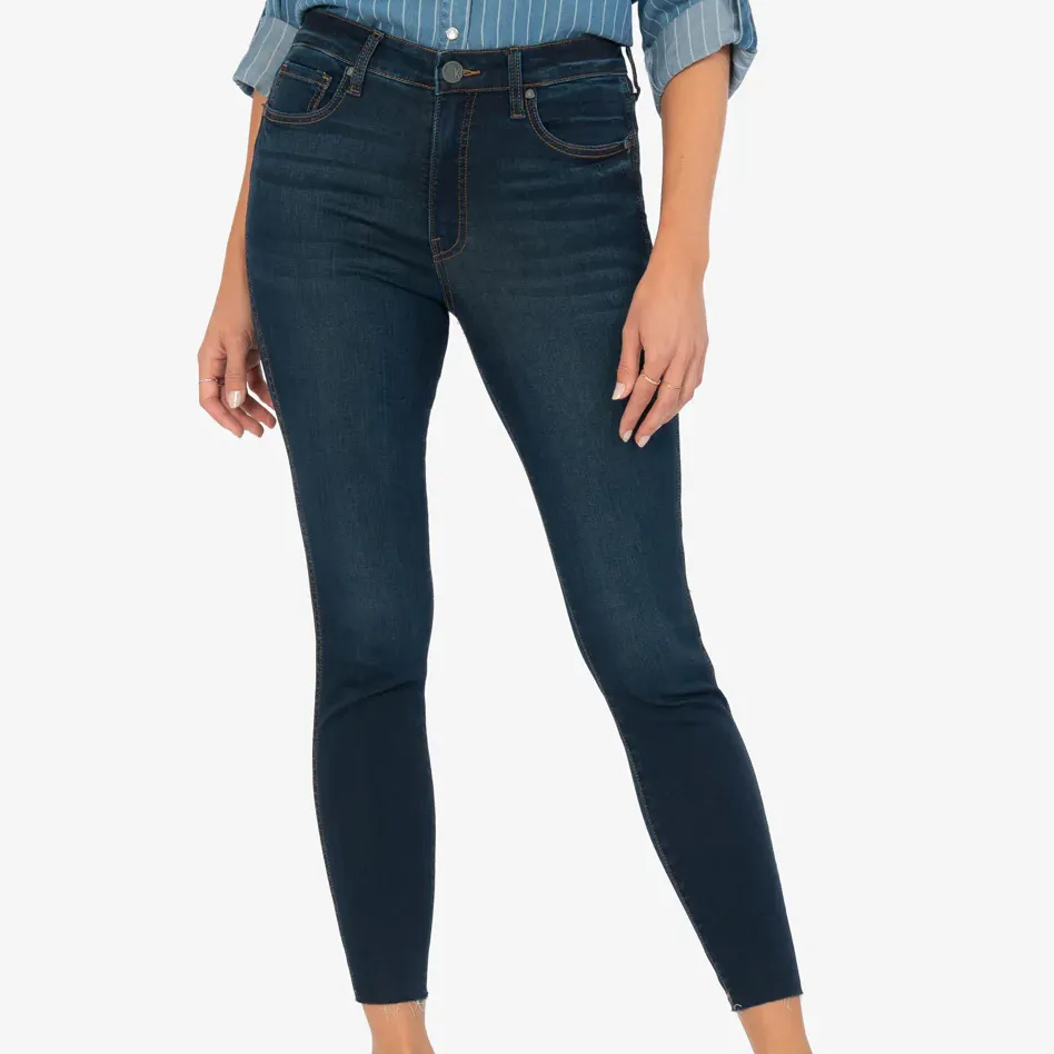 KUT Connie High Rise Fab Ab Slim Fit Jeans (Alter Wash)