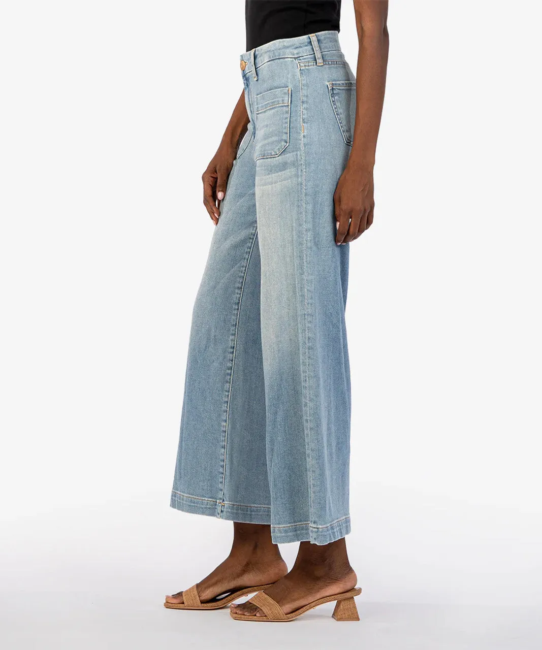 KUT Meg Wide Leg w/Patch Pocket Jean (Revealing)