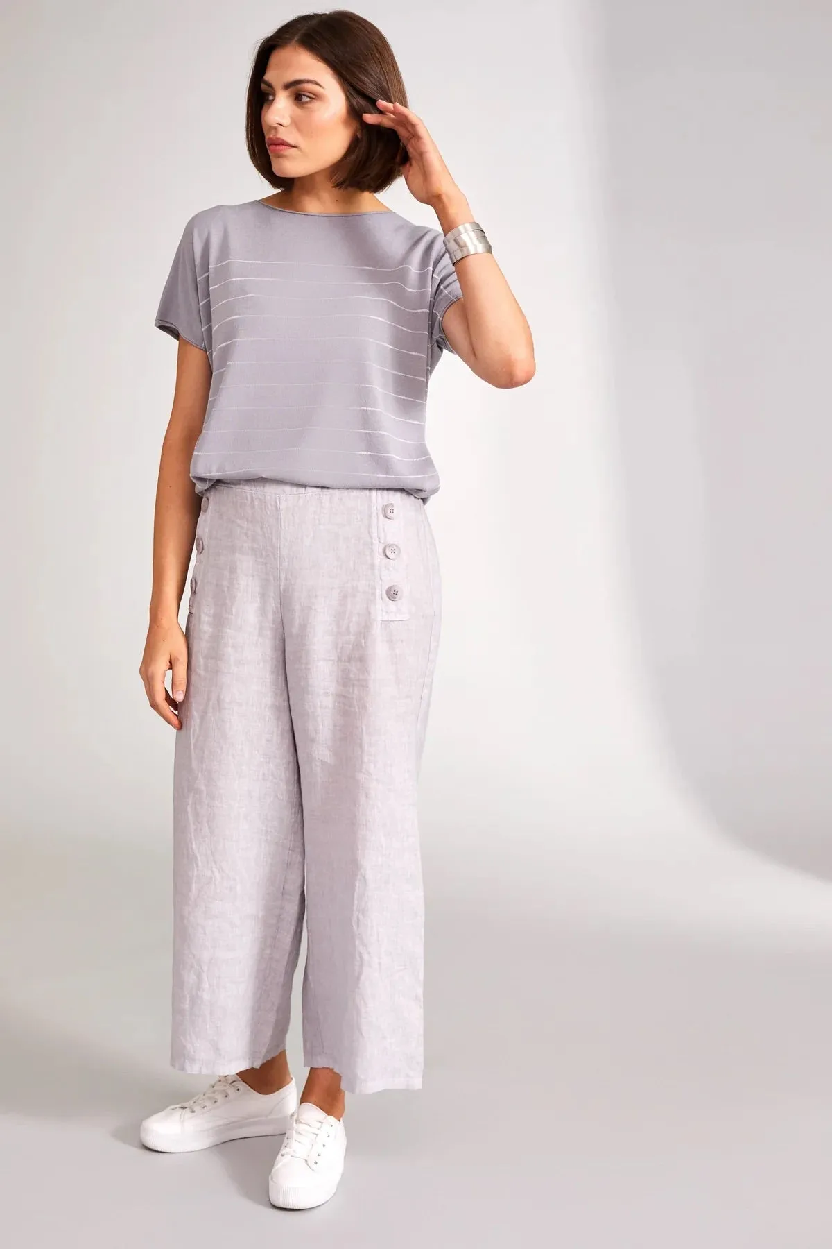 Linen Button Trouser