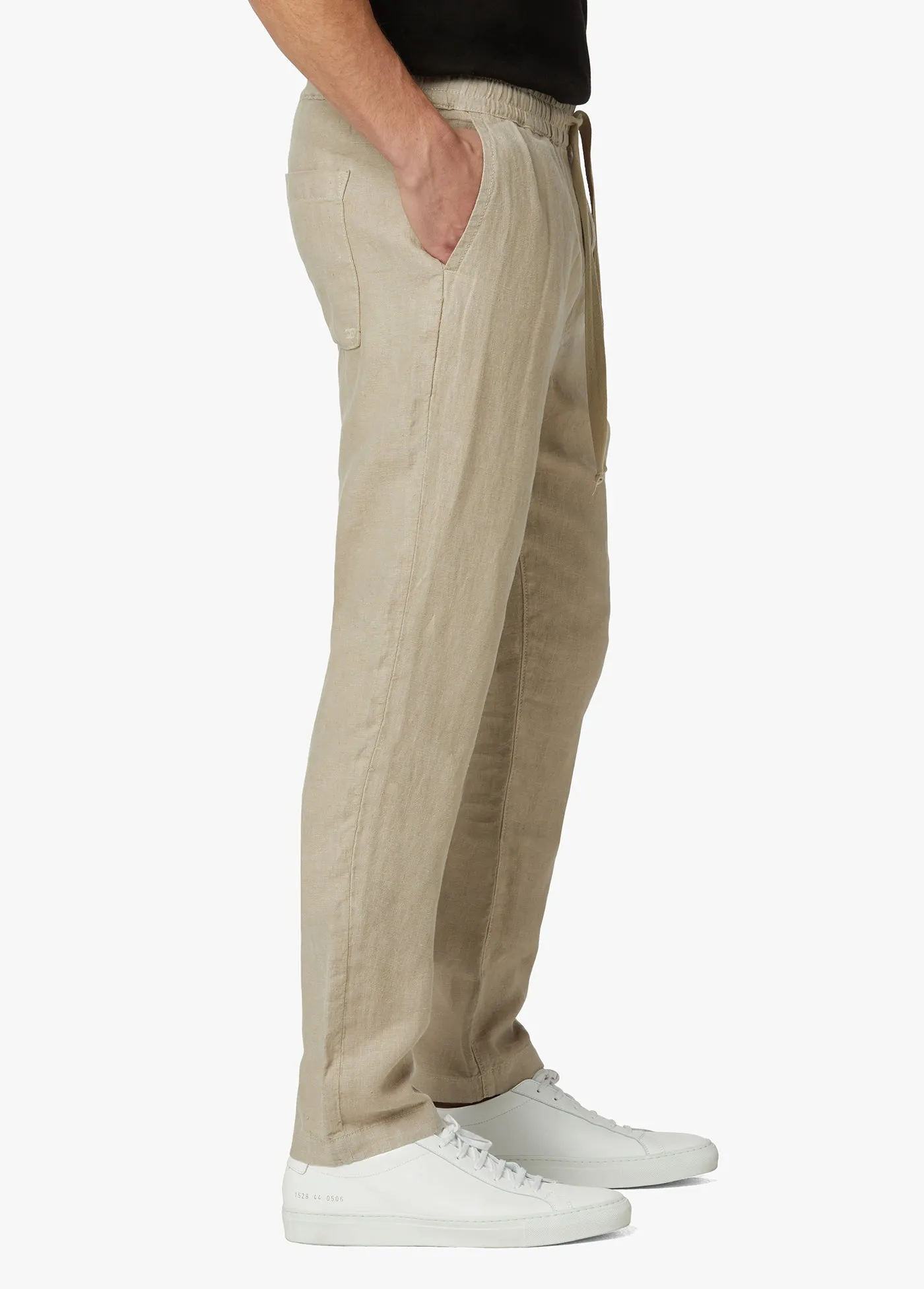 LINEN DRAWSTRING TROUSERS