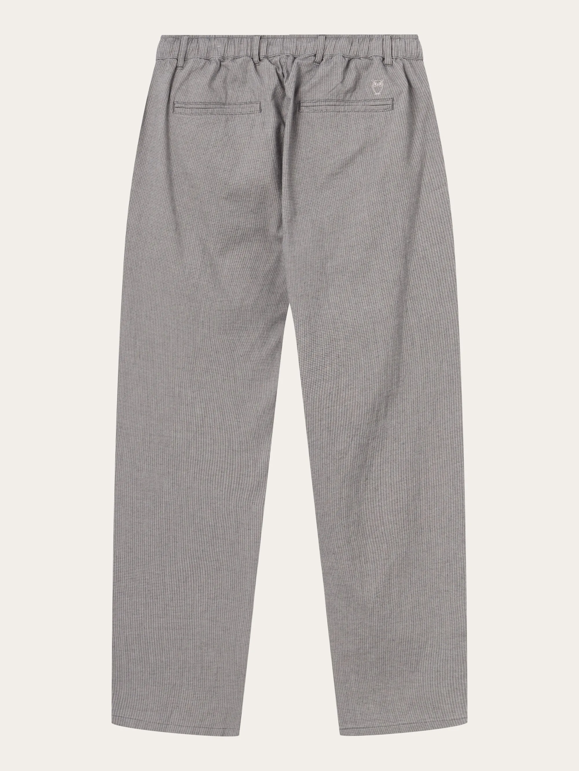 Loose fit pepita checked pant - Safari