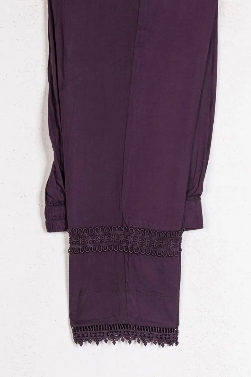 Maria B Linen Pakistani Suit DL-1002-Purple MAR131