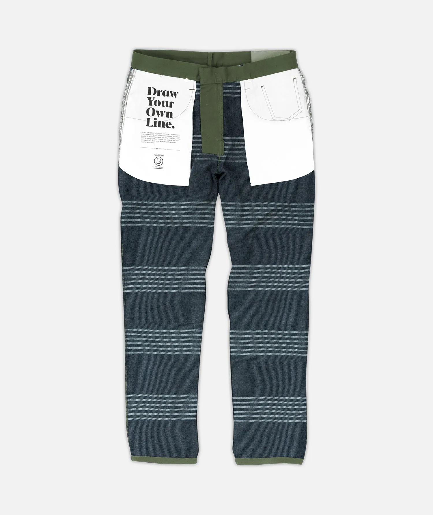 Mariner Flannel Lined Pant - Military