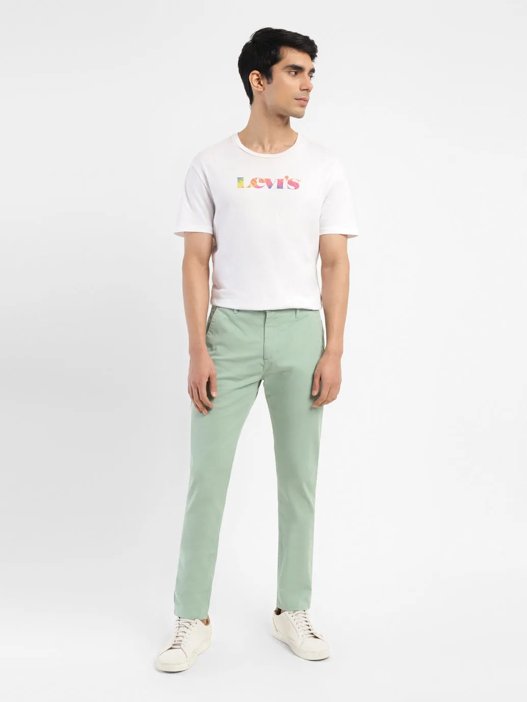 Men's 512 Green Slim Tapered Fit Chinos