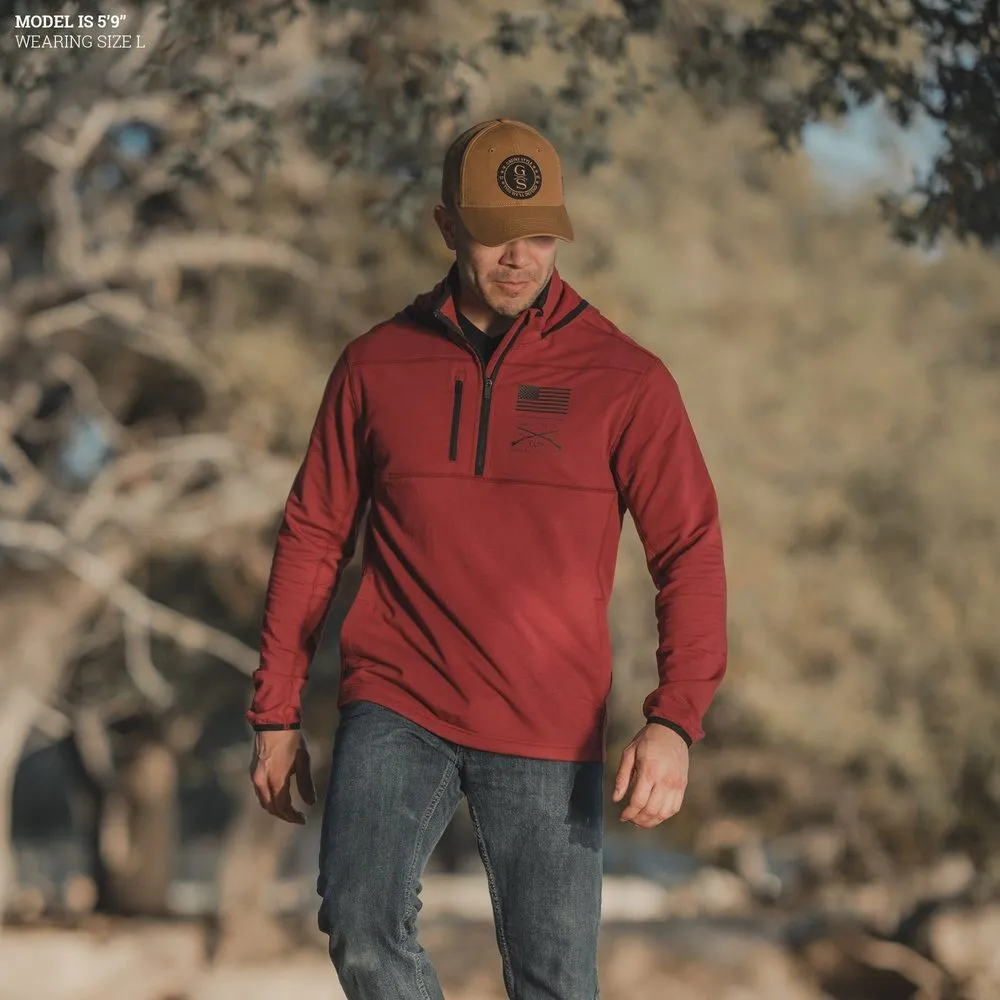 Men's Firewatch Hoodie - Red Plum