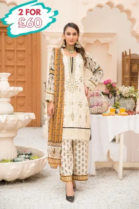 Munira Linen 3 Piece Suit MUN554