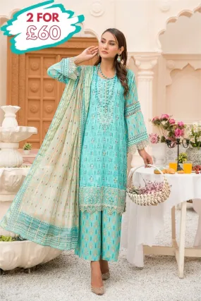 Munira Linen 3 Piece Suit MUN557