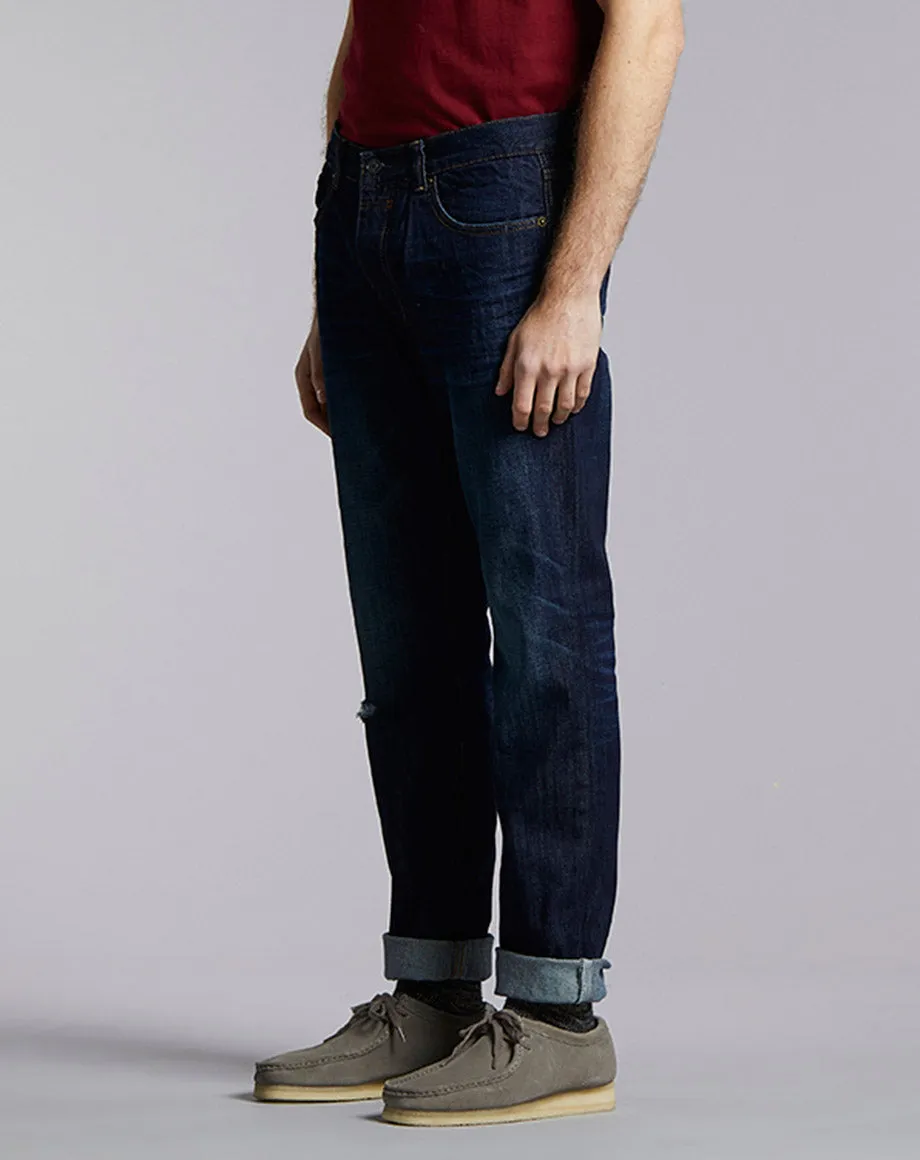 PHOENIX PENN SLIM DENIM JEAN | DARK INDIGO VINTAGE WASH